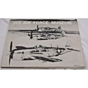Vintage United States Air Force Museum Brochure Book Tourist Black & White 76s